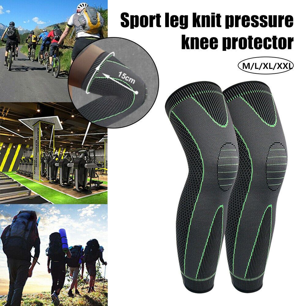 Compression Sleeve Calf - สนับเข่าสนับเข่าแผ่นรัดเข่าแบบยาวเต็มขาปลอกข้ออักเสบเล่นกีฬาวิ่งออกกำลังกาย
