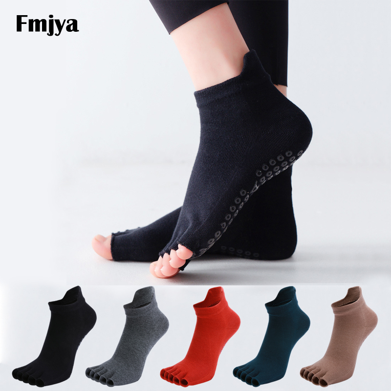 Grip Sock Yoga - ถุงเท้าโยคะ Toe Anti-Slip ซิลิโคน Grip Breathable