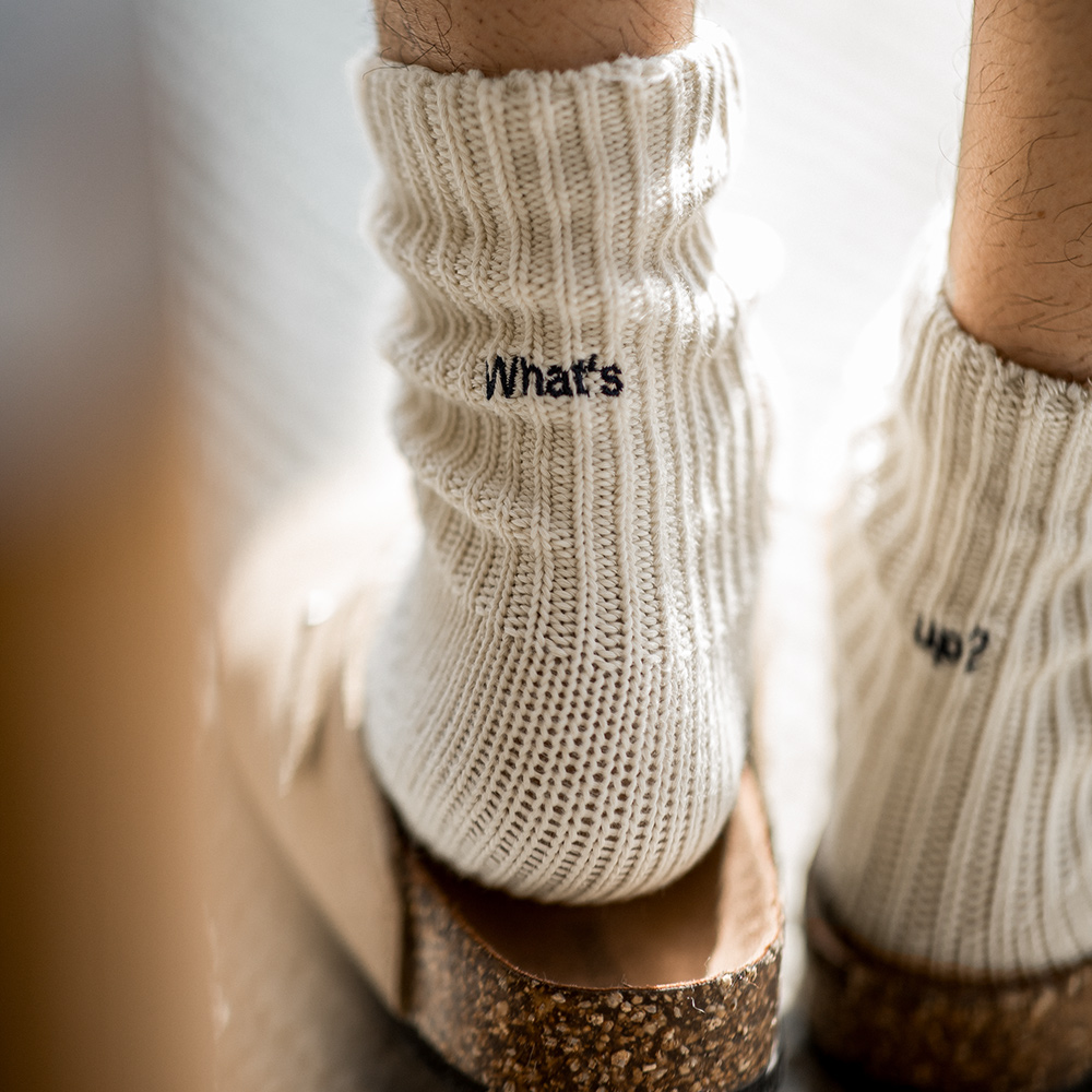 Cotton Crew Sock Pack - Maden 3 แพ็คคู่ Vintage เย็บปักถักร้อยถักถุงเท้ากลางลูกวัวกีฬาผ้าฝ้ายถุงเท้ายาว Unisex