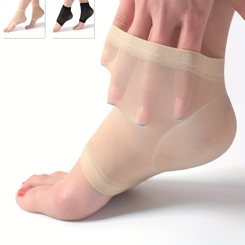 Ankle Brace Sock - 1 คู่อัพเกรดความยืดหยุ่นสูงBreathableถุงเท้าซิลิโคน,ถุงเท้าป้องกันข้อเท้า,ข้อเท้าสนับสนุนรั้ง,ที่ดีที่สุดข้อเท้าการบีบอัดSupp