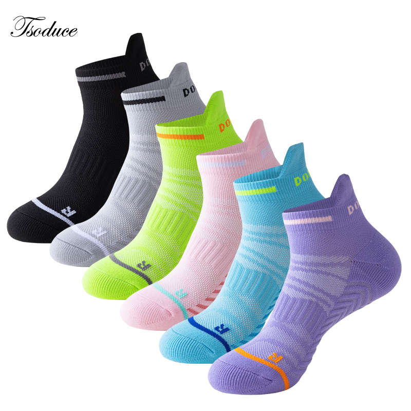 Ankle Brace Sock - ฤดูร้อนวิ่งถุงเท้าความชื้น Wicking Breathable Non-Slip ผ้าขนหนูด้านล่าง Track
