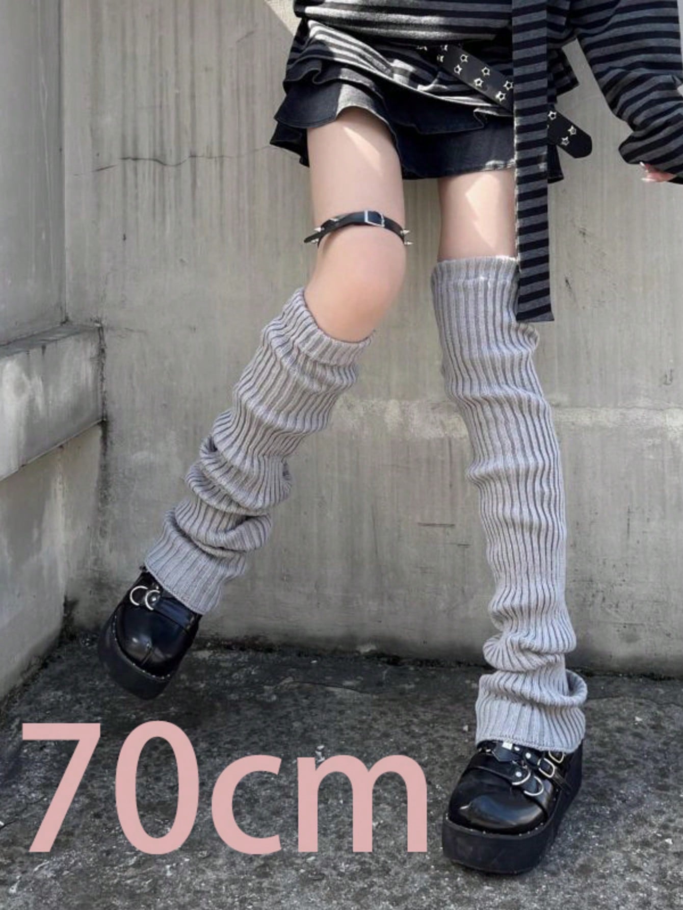Boot Sock Slouchy - ถุงเท้ากันหนาวแบบยาว 70 ซม. 2 คู่ สำหรับผู้หญิง