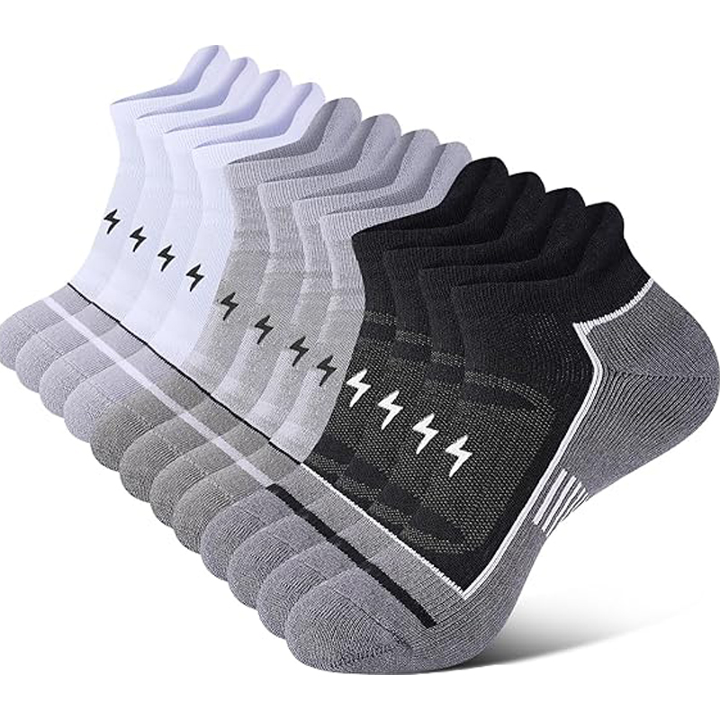 Athletic Sock Cushion - ถุงเท้ากีฬาผู้ชาย 6 คู่ แบบหนา ระบายอากาศได้ดี ซับเหงื่อ