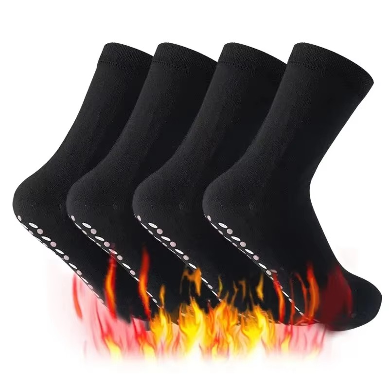 Thermal Sock Winter - ถุงเท้าทัวร์มาลีนแบบให้ความร้อนในตัว 6/3/1 คู่ ถุงเท้าฤดูหนาวให้ความอบอุ่น ถุงเท้าดูแลสุขภาพ ถุงเท้ากระชับสัดส่วน