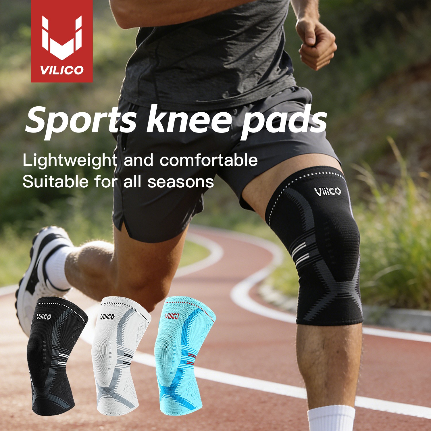 Compression Sleeve Calf - อุปกรณ์พยุงเข่า 1 ชิ้น สำหรับผู้หญิงและผู้ชาย - ปลอกรัดข้อเข่าเพื่อการรองรับข้อต่อสำหรับการวิ่ง