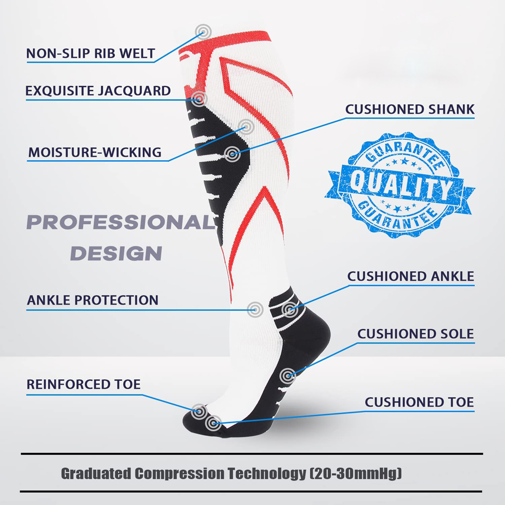ถุงเท้ารัดกล้ามเนื้อ 1 คู่สำหร - Compression Sock Medical บทวิจารณ์และราคา