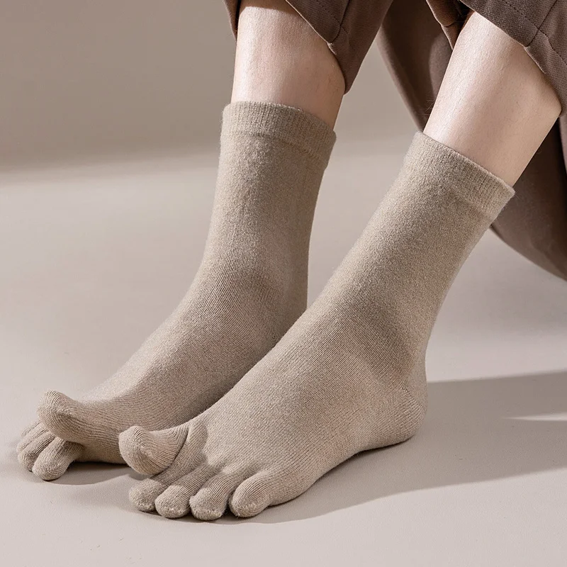ถุงเท้าขนสัตว์ห้านิ้วแบบสั้น ห - Thermal Sock Winter บทวิจารณ์และราคา