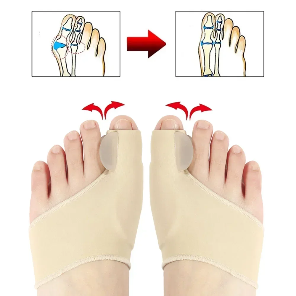 1/2 คู่ Toe Separator Hallux V - Ankle Brace Sock บทวิจารณ์และราคา
