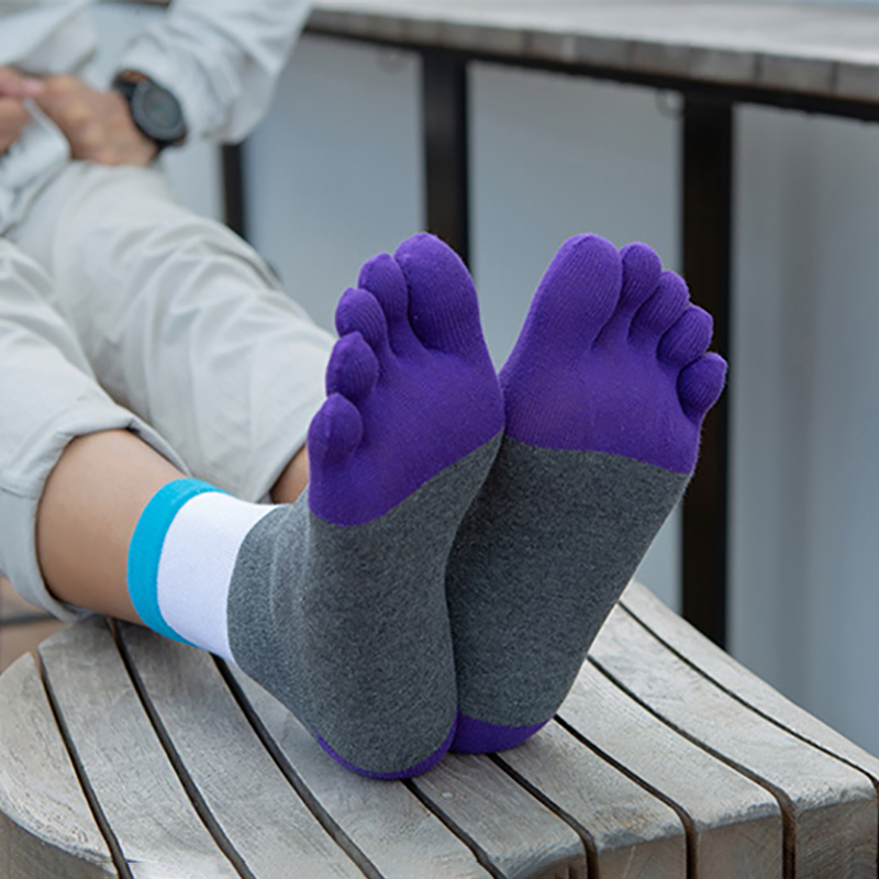 ถุงเท้าผู้ชายแบบห้านิ้ว 1/5 คู - Toe Sock Split บทวิจารณ์และราคา