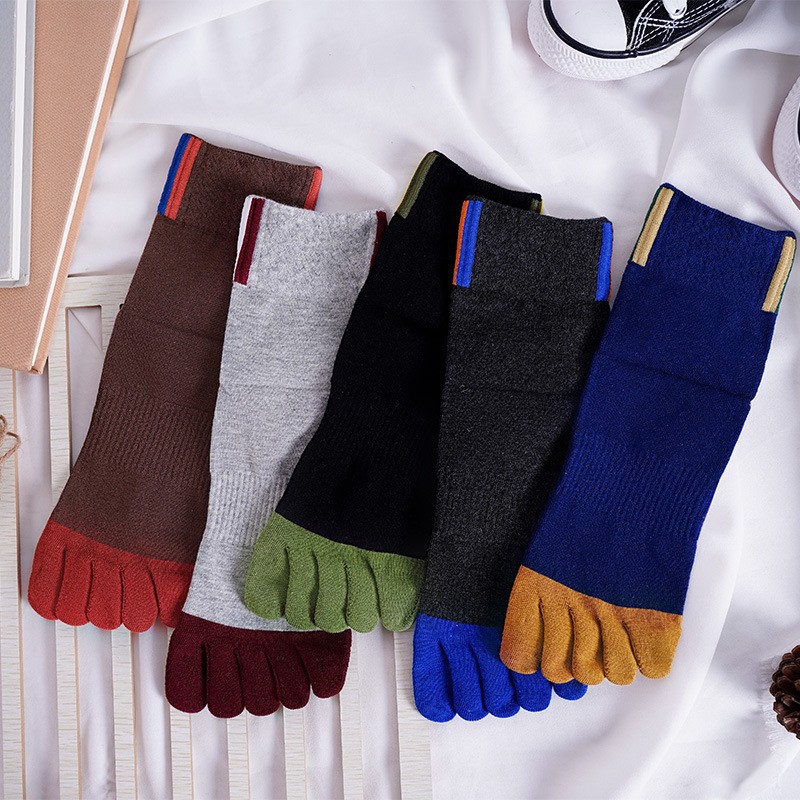 ถุงเท้าผ้าฝ้ายแบบห้านิ้วสำหรับ - Toe Sock Split บทวิจารณ์และราคา
