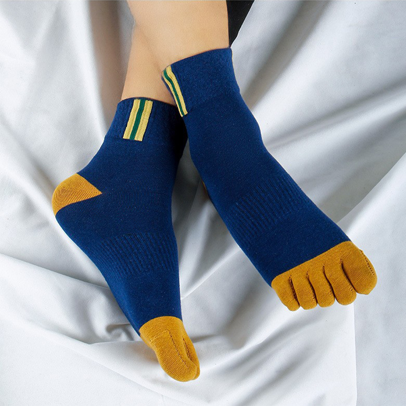 ถุงเท้าผ้าฝ้ายแบบห้านิ้วสำหรับ - Toe Sock Split บทวิจารณ์และราคา