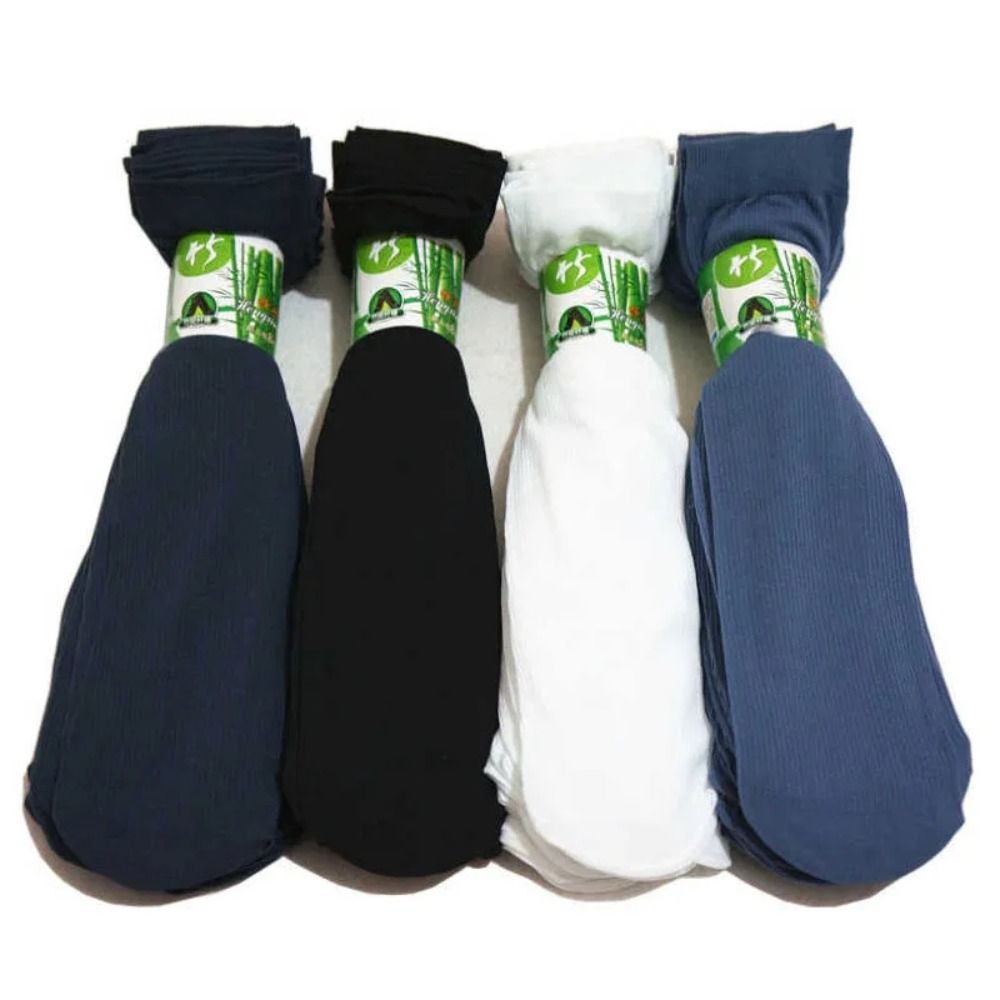 10 คู่ แฟชั่น ถุงเท้าผู้ชาย ระ - Silk Sock Bamboo บทวิจารณ์และราคา