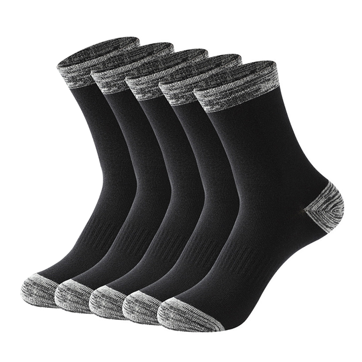 ถุงเท้ากีฬาผู้ชายแบบ 1/5 คู่ ถ - Athletic Sock Cushion บทวิจารณ์และราคา