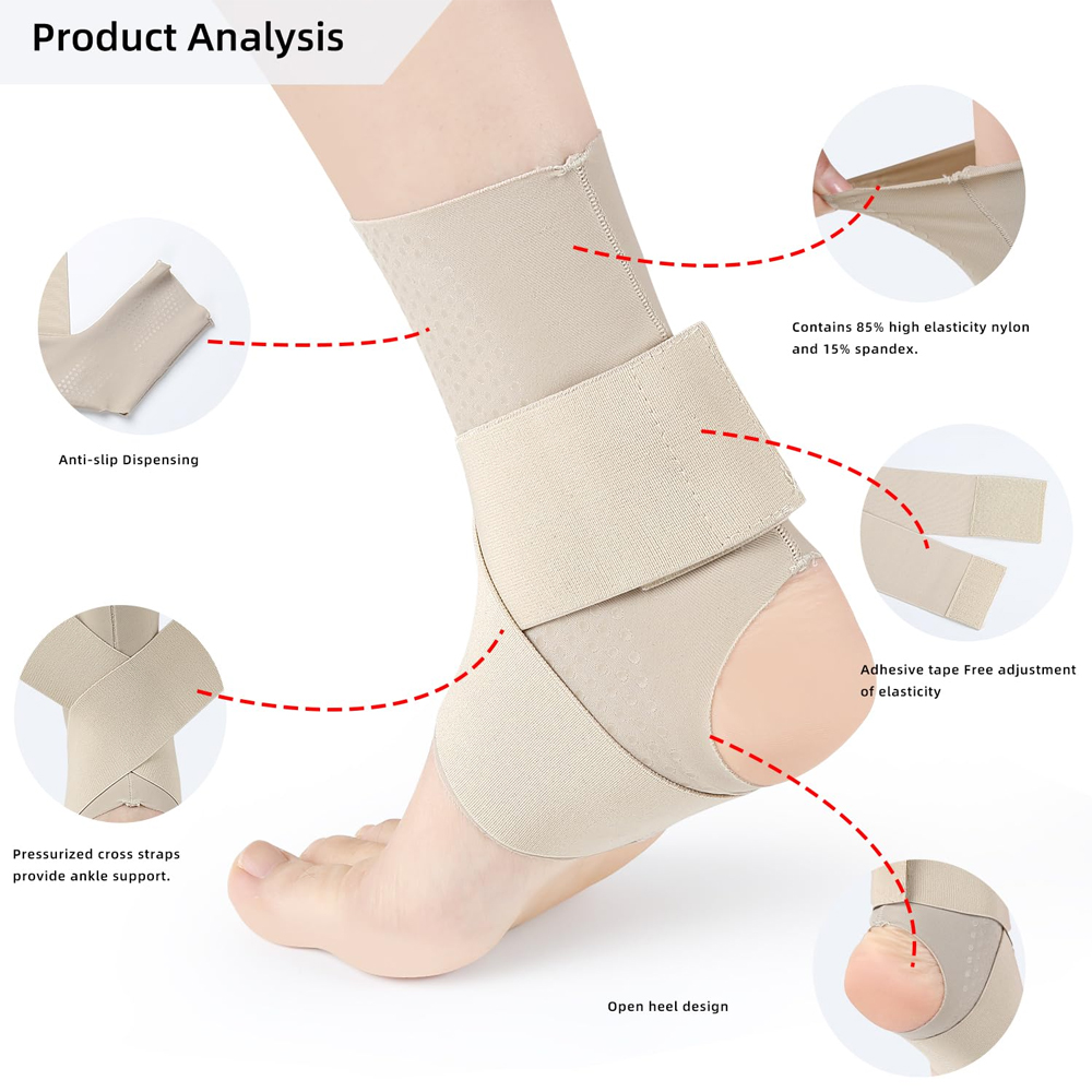 1 ชิ้นปรับการบีบอัดข้อเท้าเสื้ - Ankle Brace Sock บทวิจารณ์และราคา