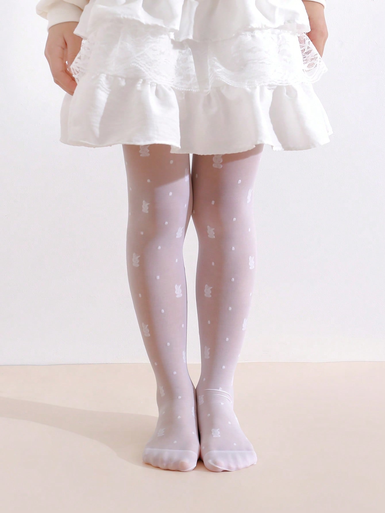 3 แพ็คกางเกงรัดรูปลายกระต่ายสำ - Tights Pantyhose Sheer บทวิจารณ์และราคา