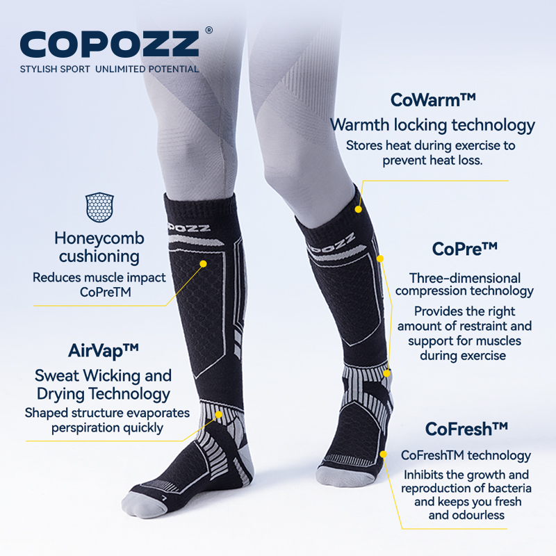 COPOZZ ใหม่ถุงเท้าสกีฤดูหนาวผู - Thermal Sock Winter บทวิจารณ์และราคา