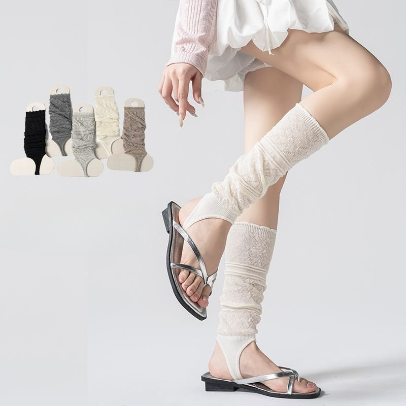 ถุงเท้ายาวแบบมีรูระบายอากาศสไต - Boot Sock Slouchy บทวิจารณ์และราคา