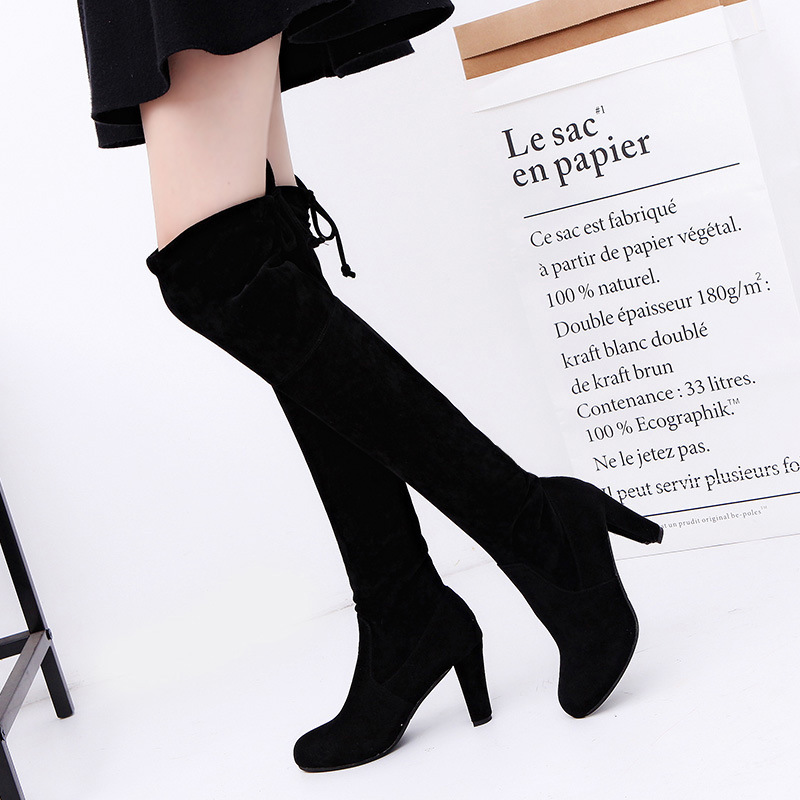 รองเท้าบูทสตรีผ้ายืดกว่าเข่ารอ - Knee High Sock Women บทวิจารณ์และราคา