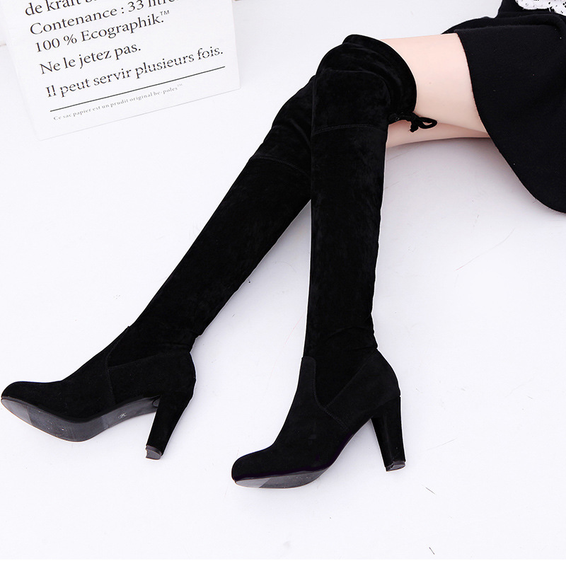 รองเท้าบูทสตรีผ้ายืดกว่าเข่ารอ - Knee High Sock Women บทวิจารณ์และราคา