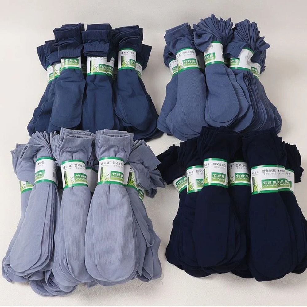 ถุงเท้าผู้ชายแบบใหม่ 10 คู่ ระ - Silk Sock Bamboo บทวิจารณ์และราคา
