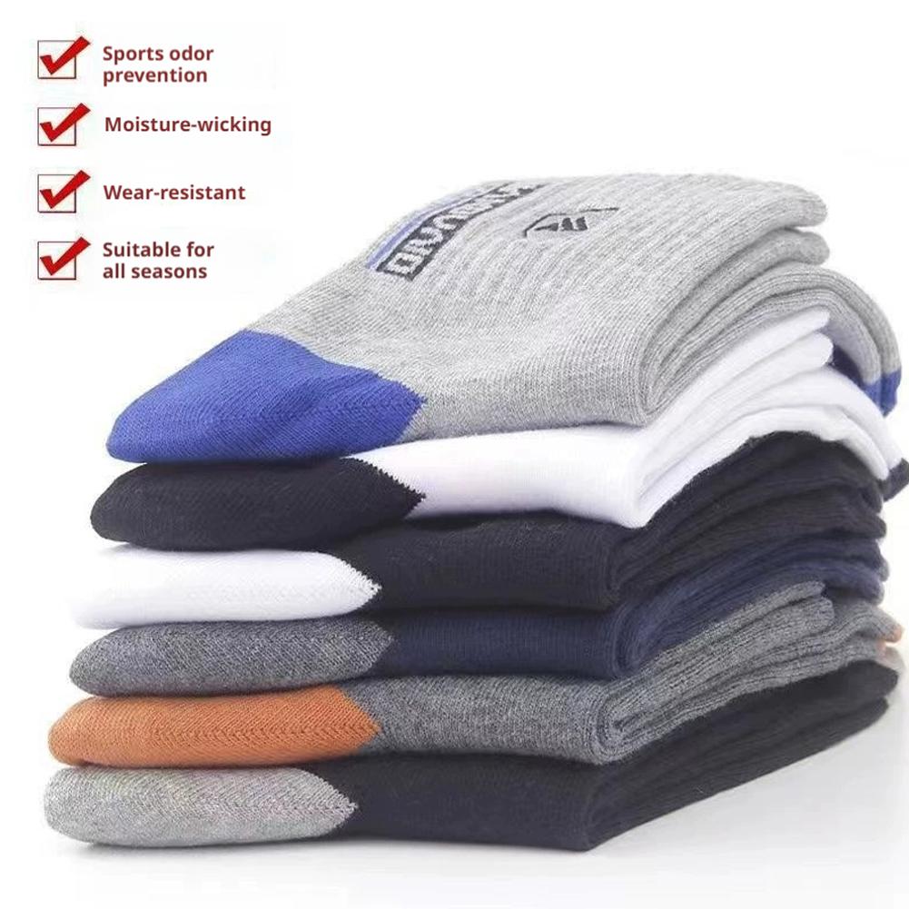 ถุงเท้าผู้ชายป้องกันกลิ่นและกั - Cotton Crew Sock Pack บทวิจารณ์และราคา