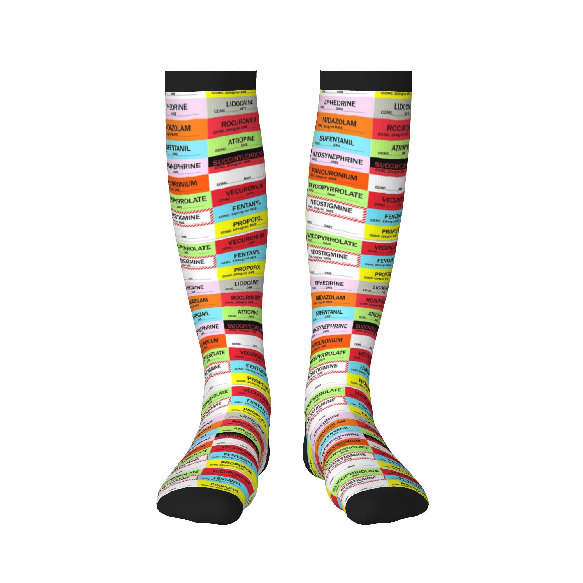 ถุงเท้าพิมพ์ลายยาชาแบบใหม่ ยืด - Compression Sock Medical บทวิจารณ์และราคา