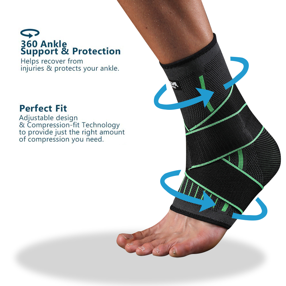 ถุงเท้าพยุงข้อเท้า 1 ชิ้น, ปลอ - Ankle Brace Sock บทวิจารณ์และราคา