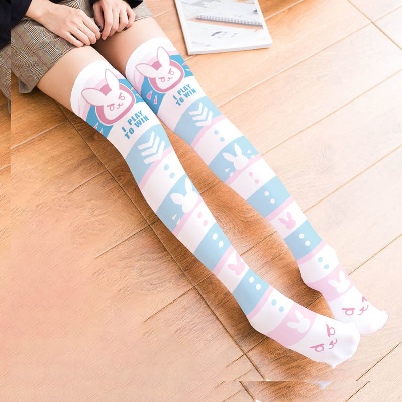 เกม OW D.Va การ์ตูนพิมพ์ถุงเท้ - Silk Sock Bamboo บทวิจารณ์และราคา