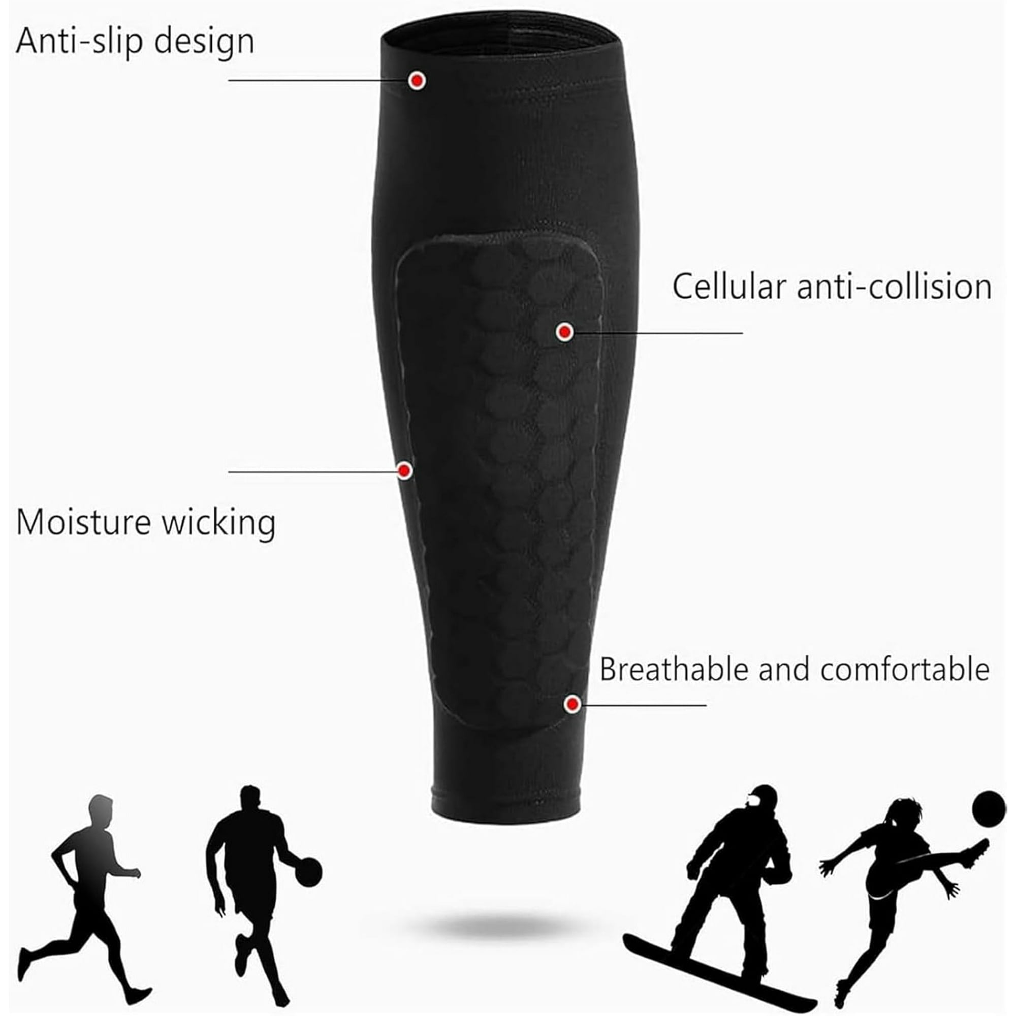 สนับแข้งฟุตบอลพร้อมปลอกแขน น้ำ - Compression Sleeve Calf บทวิจารณ์และราคา