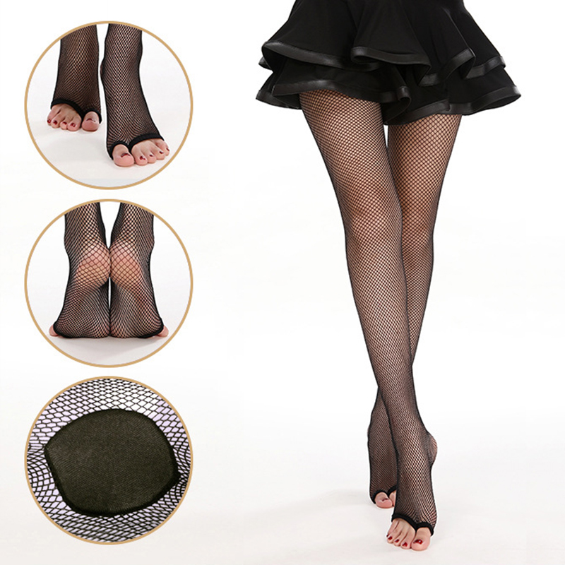 ถุงน่องตาข่ายแบบเปิดนิ้วเท้าสไ - Fishnet Stocking Women บทวิจารณ์และราคา