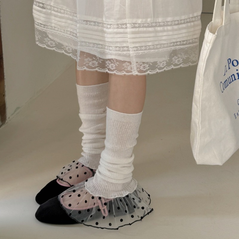 ถุงเท้าหุ้มขาสไตล์เรียบง่ายสำห - Boot Sock Slouchy บทวิจารณ์และราคา