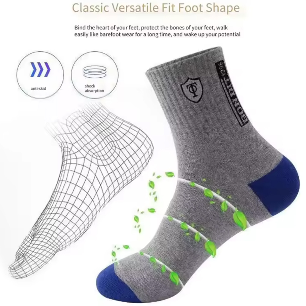 ถุงเท้าผู้ชายแบบพรีเมียม 20 คู - Cotton Crew Sock Pack บทวิจารณ์และราคา