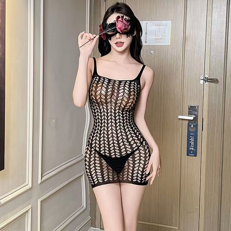 ชุดบอดี้สูทเซ็กซี่เปิดเป้า ถุง - Fishnet Stocking Women บทวิจารณ์และราคา