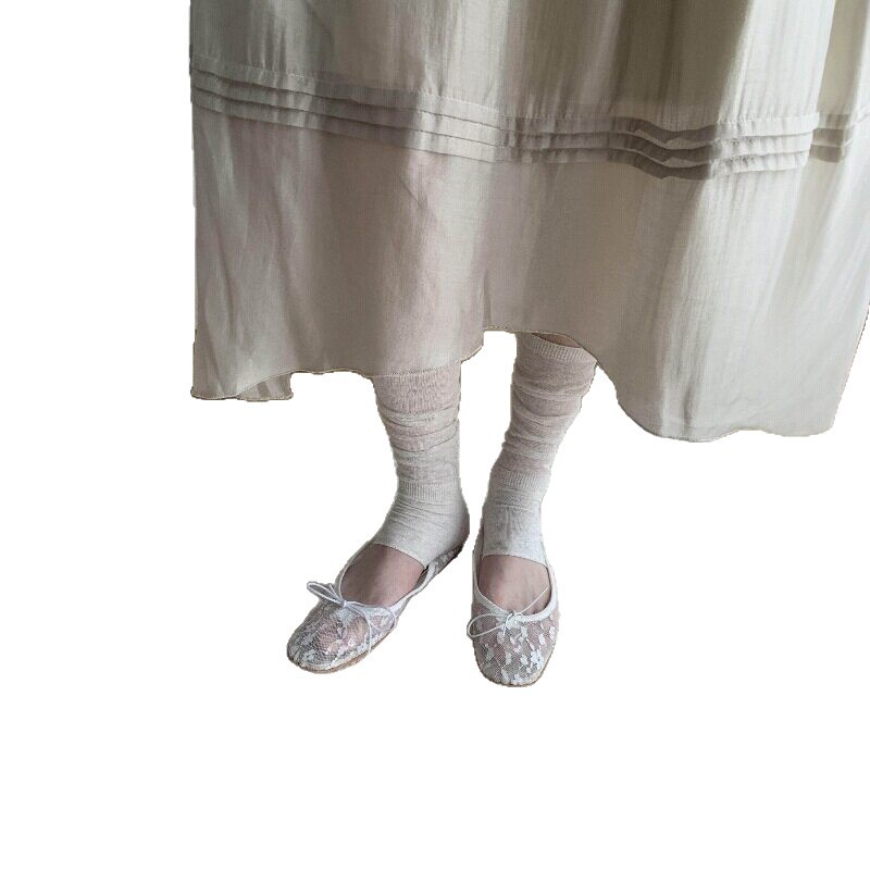 ถุงเท้าตาข่ายแบบโปร่ง 1 คู่ สไ - Boot Sock Slouchy บทวิจารณ์และราคา