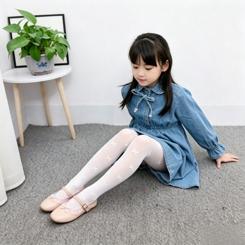 ถุงน่องบัลเลต์ลายโบว์รูปหัวใจ  - Tights Pantyhose Sheer บทวิจารณ์และราคา