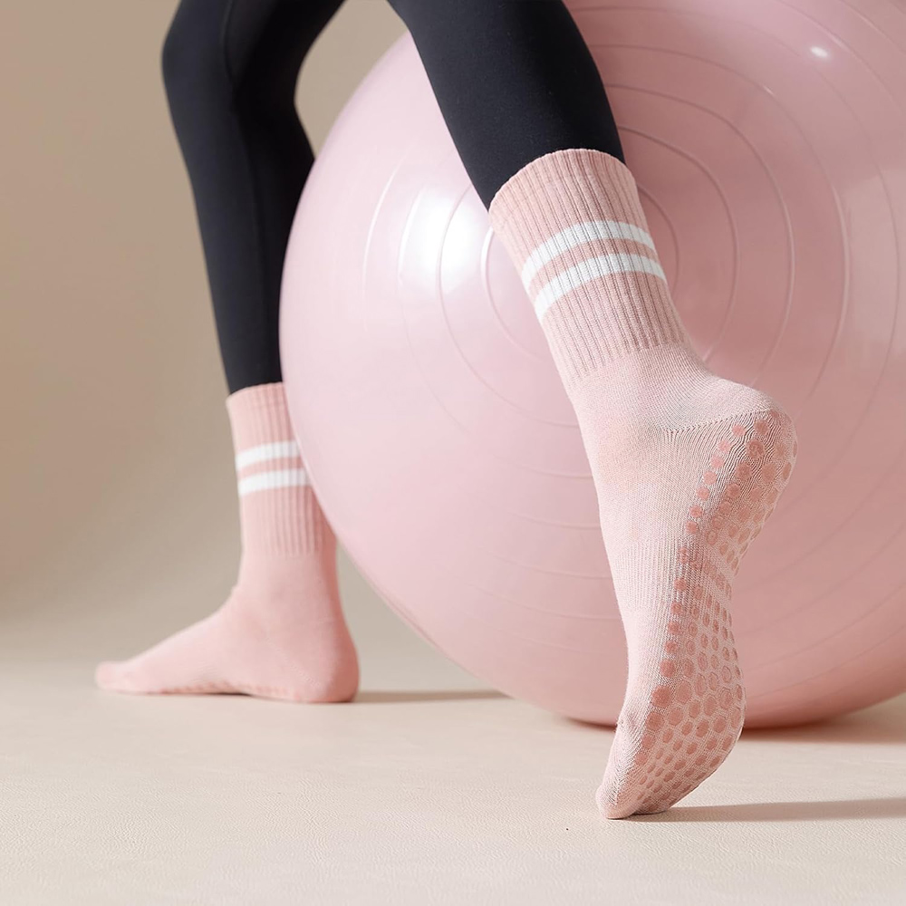 ถุงเท้าโยคะพิลาทิสพร้อมด้ามจับ - Grip Sock Yoga บทวิจารณ์และราคา