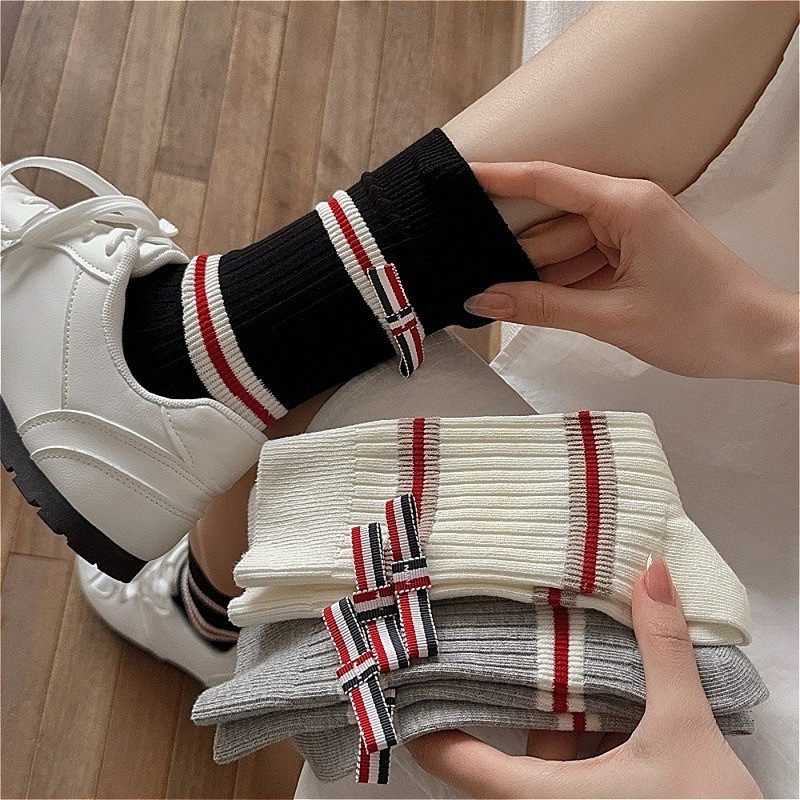 ถุงเท้าผู้หญิง 3 คู่ ผ้าฝ้ายหว - Cotton Crew Sock Pack บทวิจารณ์และราคา