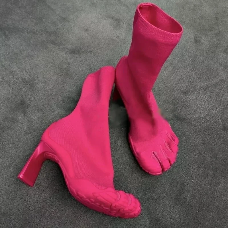 รองเท้าบูทแฟชั่นห้านิ้วสำหรับผ - Toe Sock Split บทวิจารณ์และราคา