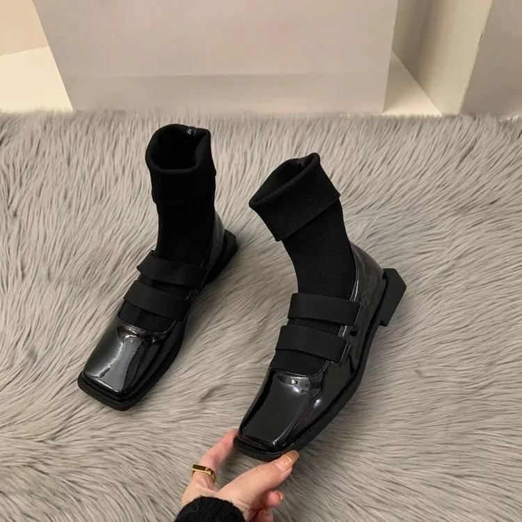 สไตล์อังกฤษสแควร์ถักถุงเท้ารอง - No Show Sock Women บทวิจารณ์และราคา