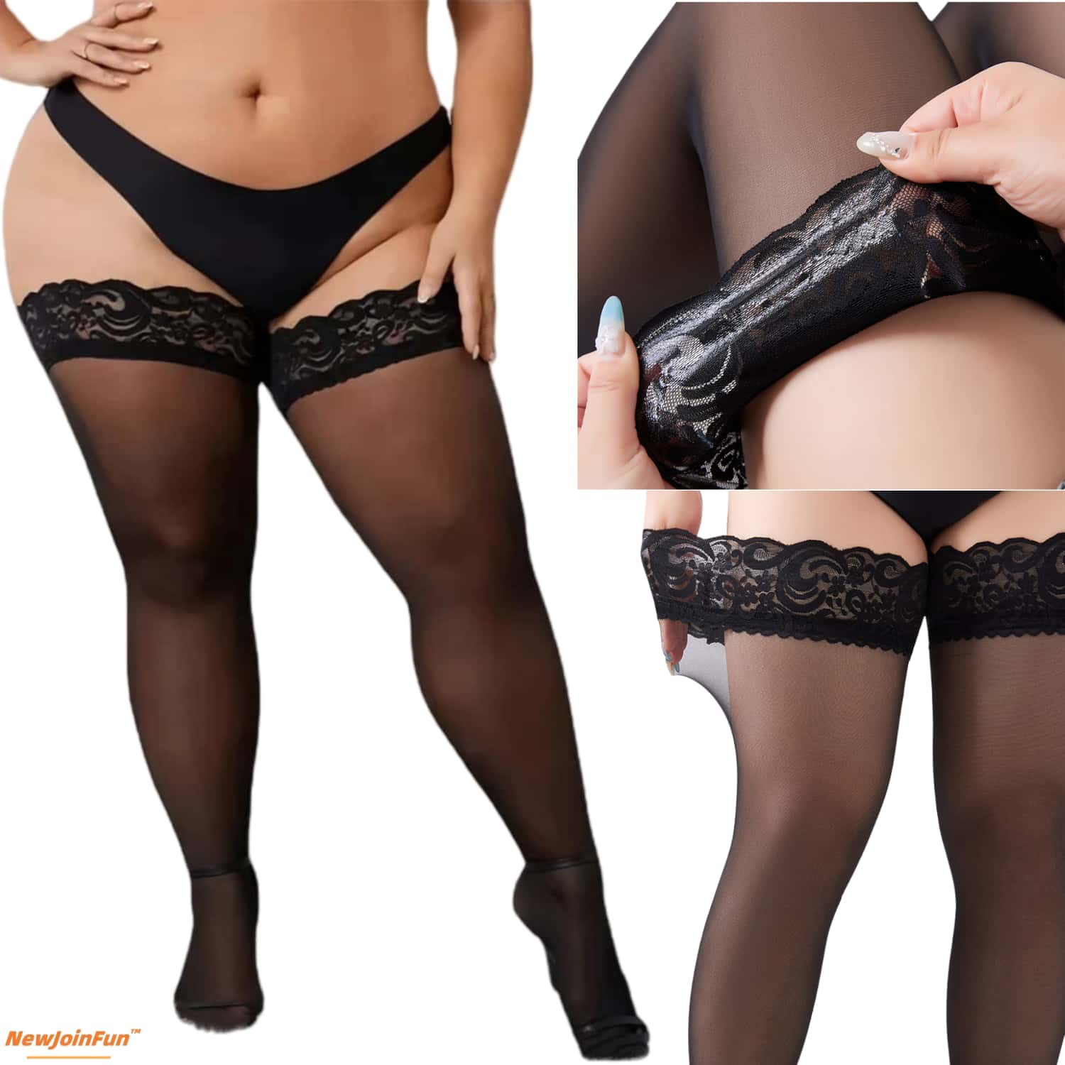 ชุด 5 คู่ ถุงน่องยาวเหนือเข่าส - Thigh High Sock Stay Up บทวิจารณ์และราคา