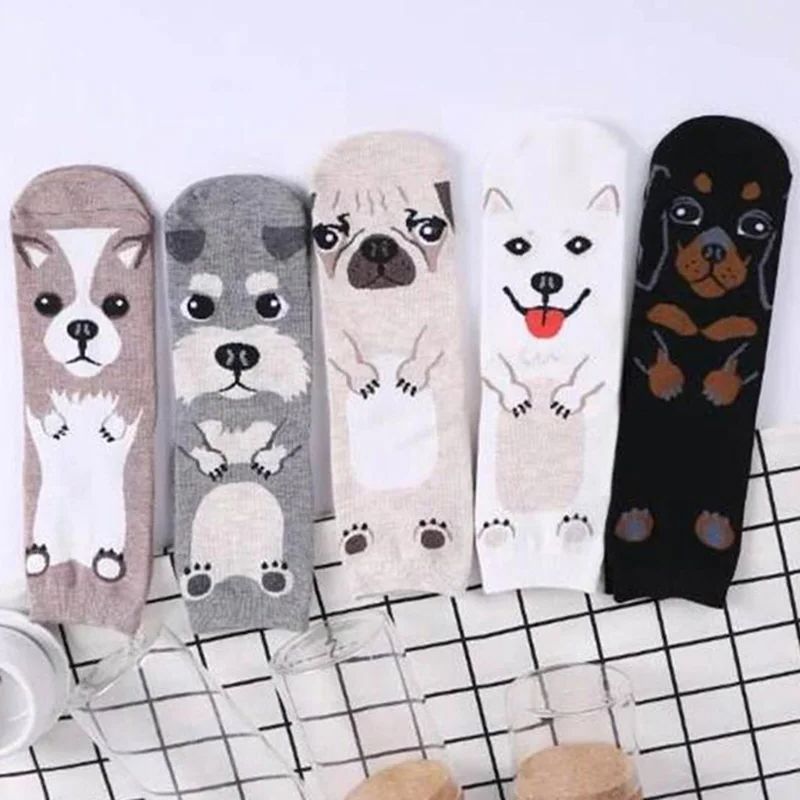ถุงเท้าลายการ์ตูนสุนัข 5 คู่/แ - Cotton Crew Sock Pack บทวิจารณ์และราคา