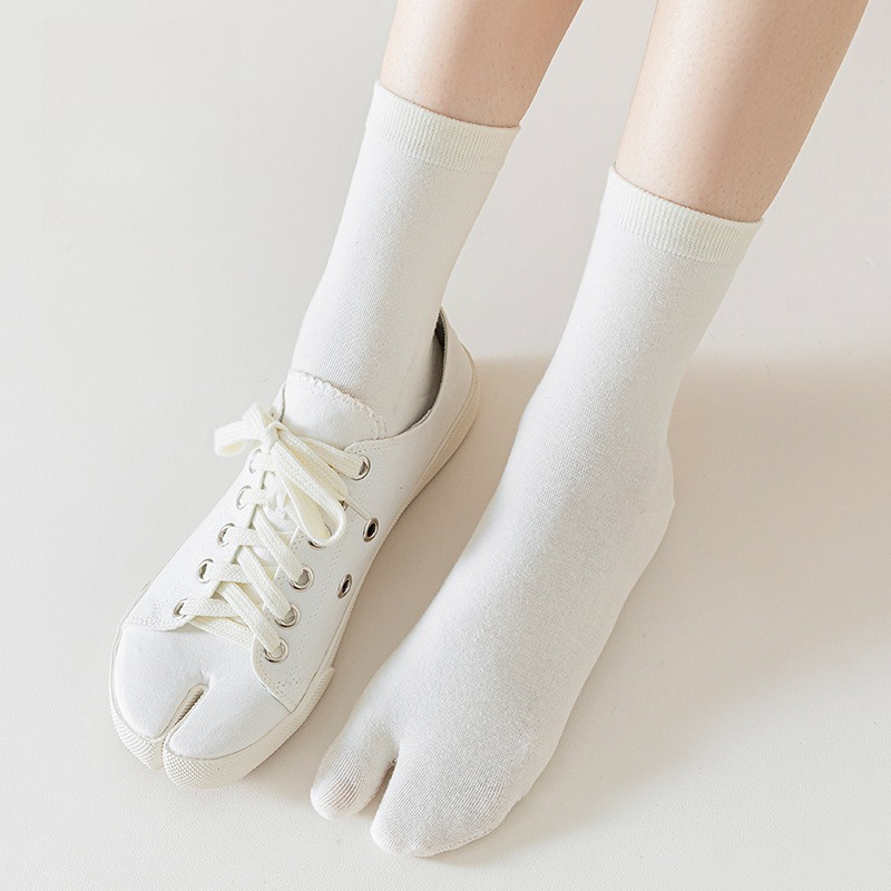 1 คู่ถุงเท้าผ้าฝ้ายสไตล์ญี่ปุ่ - Toe Sock Split บทวิจารณ์และราคา