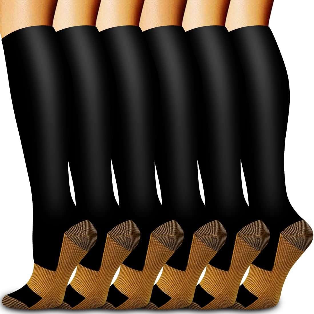ถุงเท้ารัดกล้ามเนื้อสีทองแดง 6 - Compression Sock Medical บทวิจารณ์และราคา
