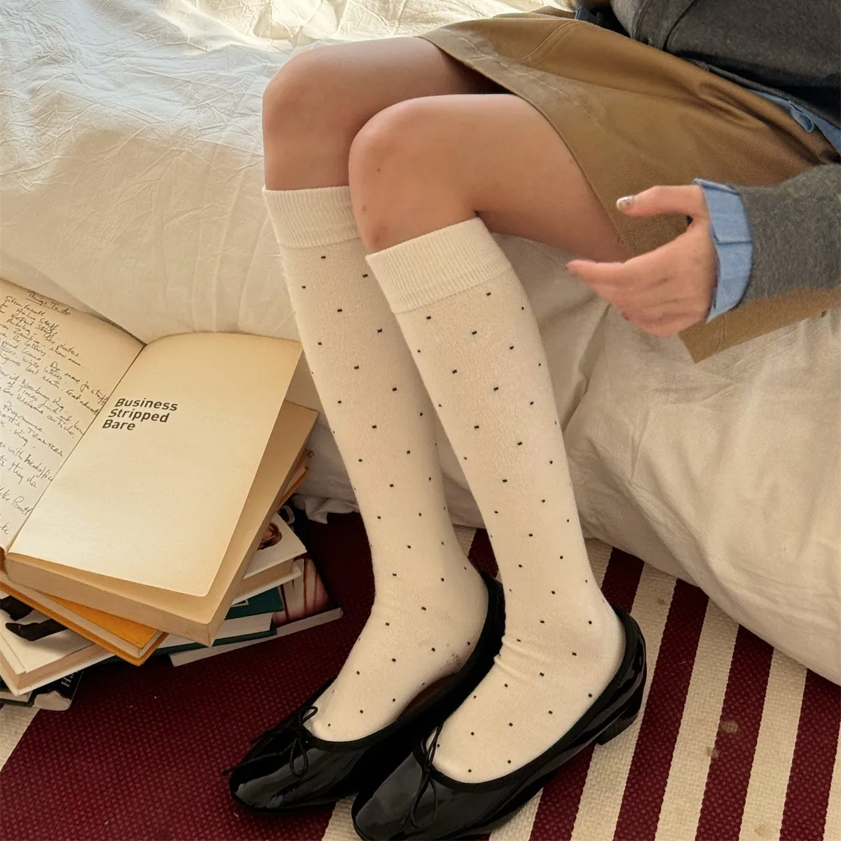 SP & CITY ฤดูหนาวหวาน Polka Do - Silk Sock Bamboo บทวิจารณ์และราคา