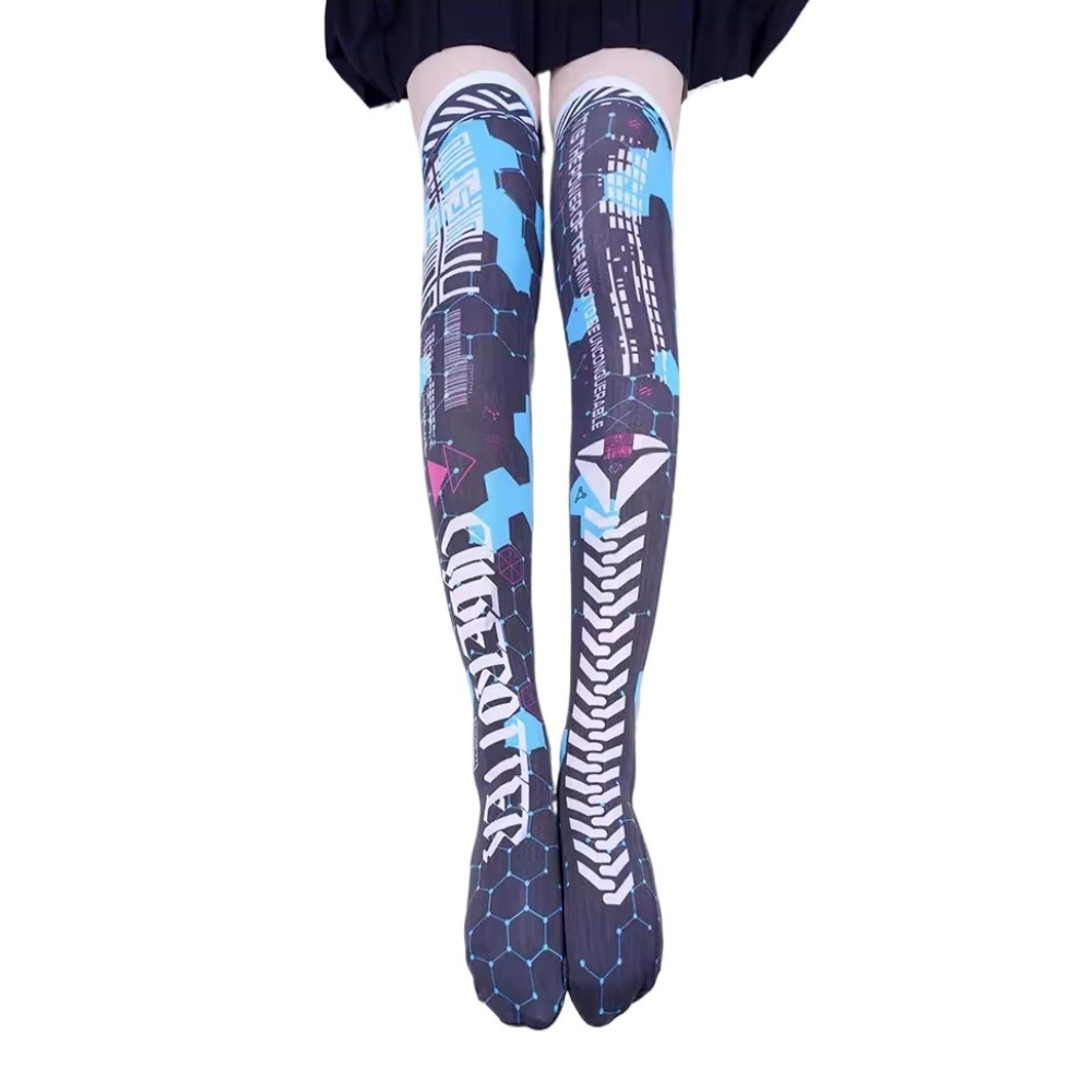อะนิเมะ เกม หุ่นยนต์ AI เมค ถุ - Knee High Sock Women บทวิจารณ์และราคา