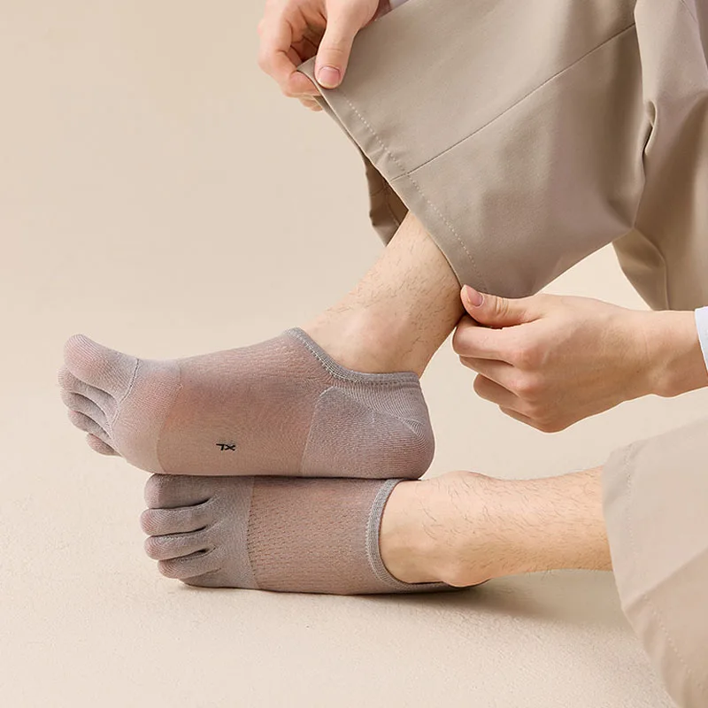 ถุงเท้าผู้ชายแบบสั้น 5 คู่ สำห - Ankle Sock Low Cut บทวิจารณ์และราคา