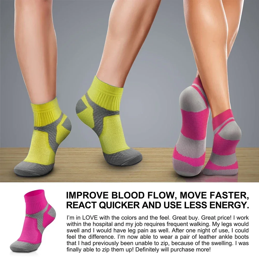 ถุงเท้ากันกระแทกกีฬา1คู่สำหรับ - Compression Sock Medical บทวิจารณ์และราคา