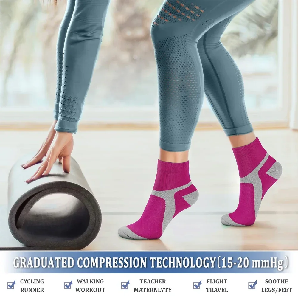 ถุงเท้ากันกระแทกกีฬา1คู่สำหรับ - Compression Sock Medical บทวิจารณ์และราคา