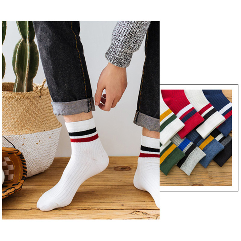 3คู่/แพ็คผ้าฝ้ายถุงเท้าบุรุษแฟ - Cotton Crew Sock Pack บทวิจารณ์และราคา