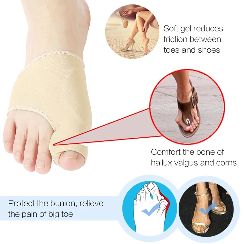 2 ชิ้น Toe Separator Hallux Va - Ankle Brace Sock บทวิจารณ์และราคา